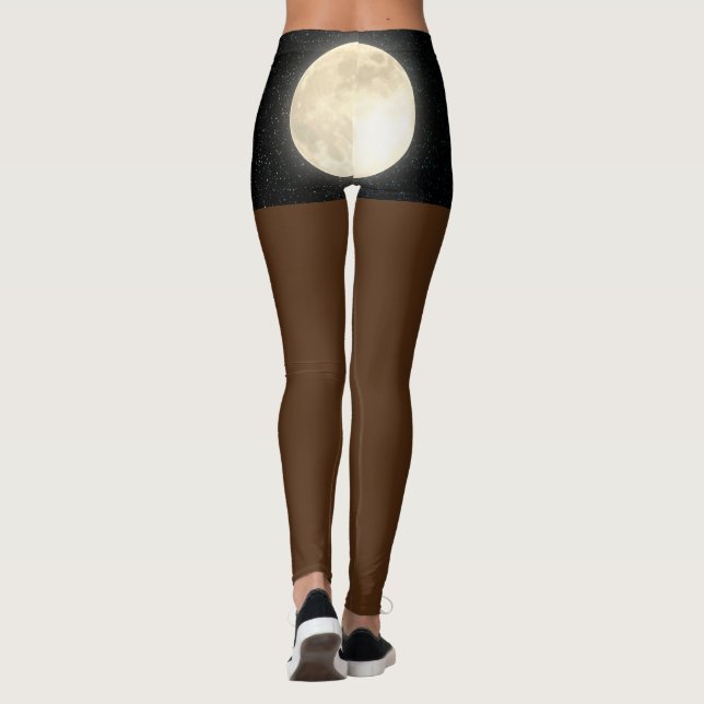 Leggings Estrella de luna de cielo pero piernas desnudas af (Reverso)