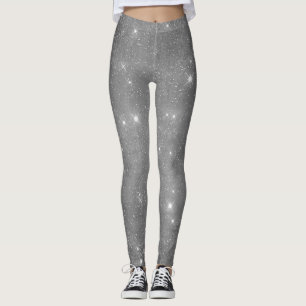 Leggings Estrella de parachoques plateada