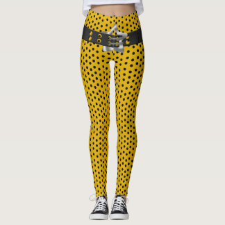 Leggings Estrella del cinturón negro de la cadera - Polka n