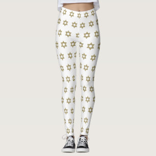 Leggings Estrella del oro de David inconsútil