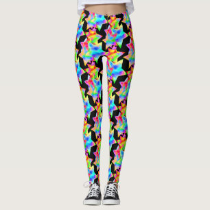 Leggings Estrella loca viaje Dazzle Shine Focus Rainbow Gal
