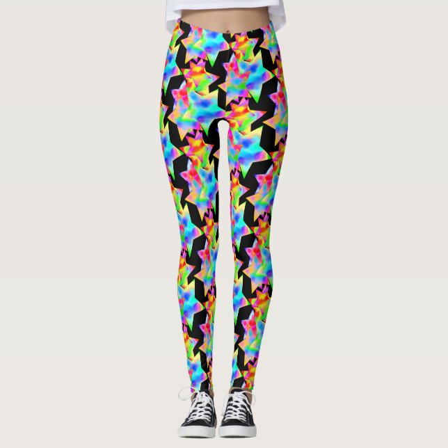 Leggings Estrella loca viaje Dazzle Shine Focus Rainbow Gal (Anverso)