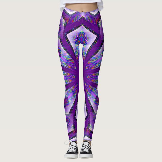Leggings Estrella Psicodélica Púrpura... (Anverso)