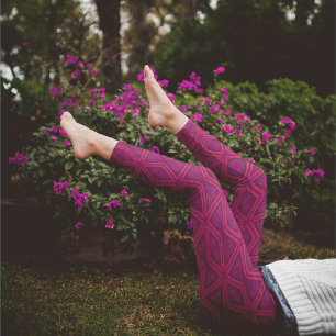Leggings Estrella rosa oscura