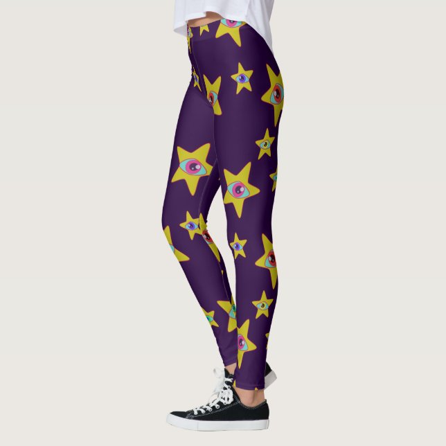 Leggings Estrellas alienígenas Princesa espacial All Starry (Izquierda)