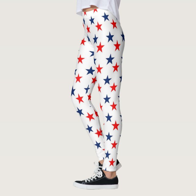 Leggings Estrellas Azul Y Rojo (Izquierda)