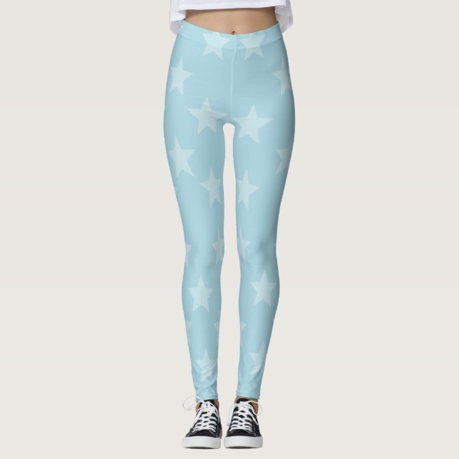 Leggings Estrellas azules suaves (Anverso)