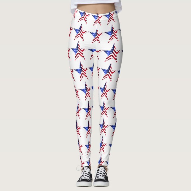 Leggings Estrellas brillantes americanas (Anverso)