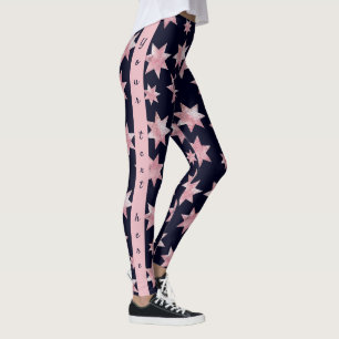 Leggings Estrellas brillantes rosas en personalizado person
