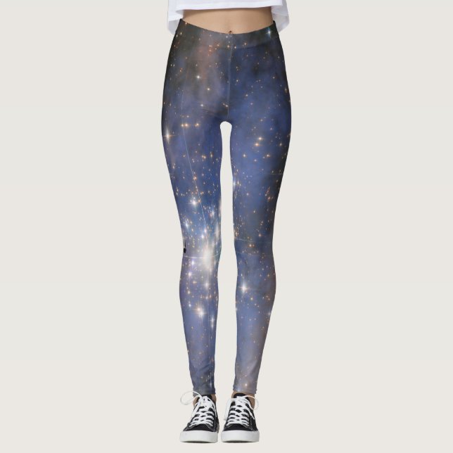 Leggings Estrellas de diamantes en el espacio de burbujas d (Anverso)
