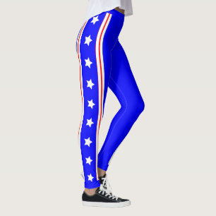 Leggings Estrellas de EE.UU. y Stripes Patriot Blue