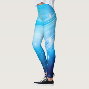 Leggings Estrellas de luz del norte azul + tus ideas