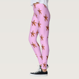 Leggings Estrellas de mar en rosa