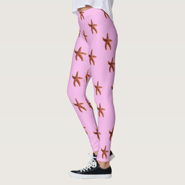 Leggings Estrellas de mar en rosa (Izquierda)