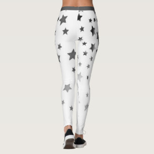 Leggings Estrellas de tonos plateados