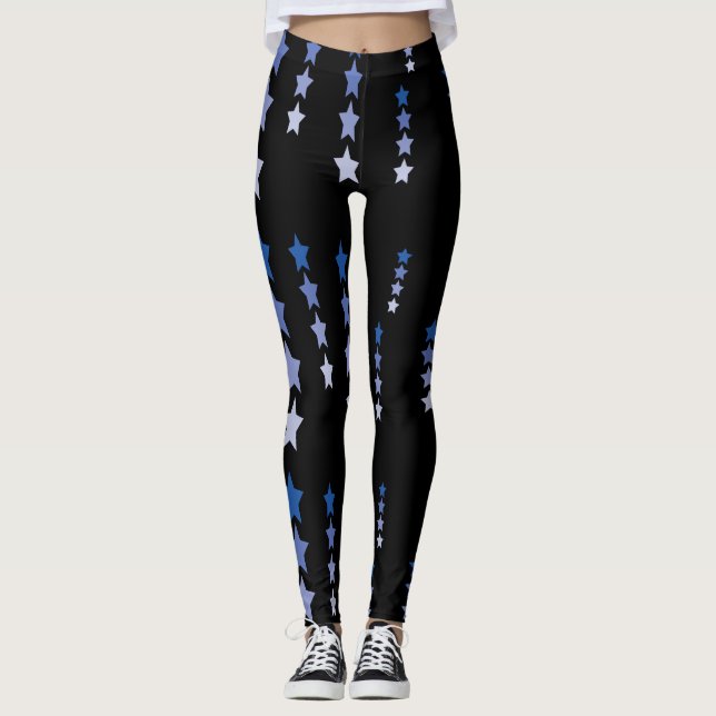 Leggings Estrellas En Azul (Anverso)