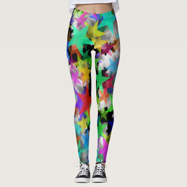 Leggings Estrellas Frías Arcoíris Nieve (Anverso)
