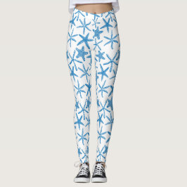 Leggings Estrellas marinas de azul
