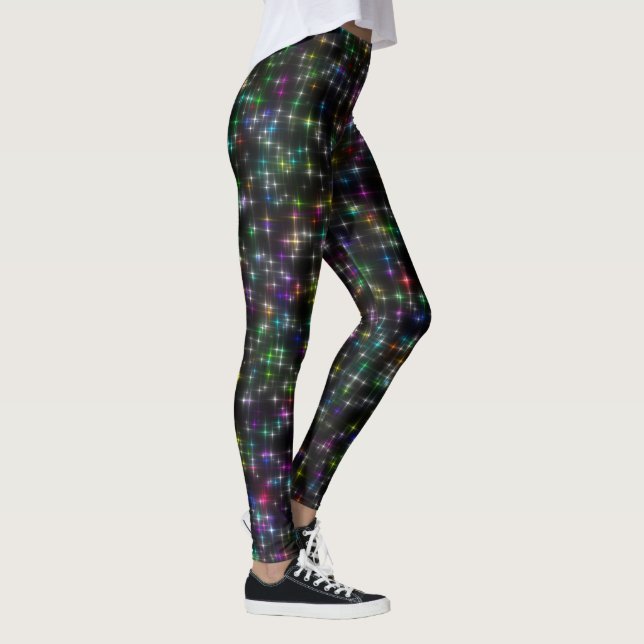 Leggings Estrellas multicolores deslumbrantes (Derecha)