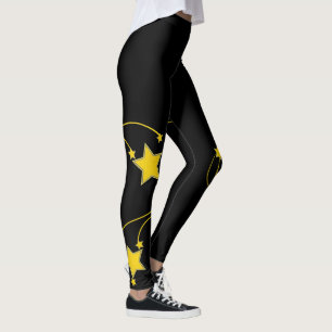 Leggings Estrellas Negras Amarillas