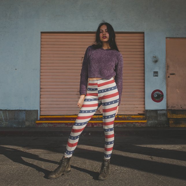 Leggings Estrellas patrióticas (Subido por el creador)