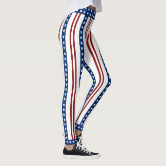 Leggings Estrellas patrióticas y rayas