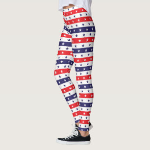 Leggings Estrellas patrióticas y rayas