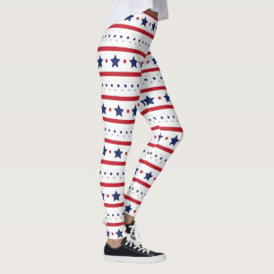 Leggings Estrellas patrióticas y rayas