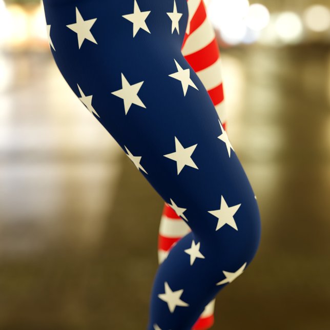 Leggings Estrellas patrióticas y rayas 4 de julio (Subido por el creador)