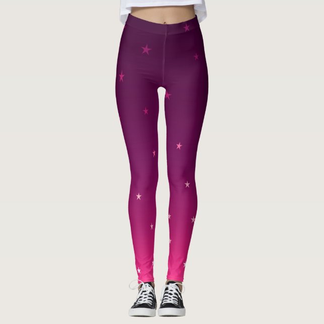 Leggings Estrellas púrpuras (Anverso)