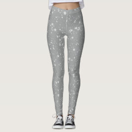 Leggings Estrellas purpurinas4 - Plata