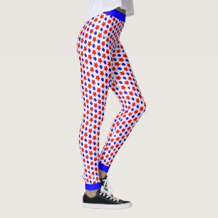 Leggings Estrellas Rojas y Azules en Distancia Offbeat