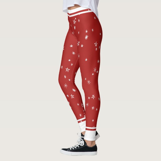 Leggings Estrellas rojas y blancas (Izquierda)