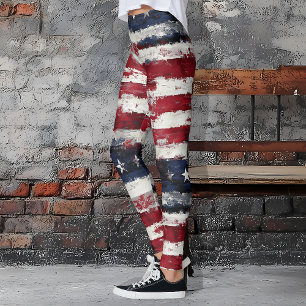 Leggings Estrellas y bandas rusas patrióticas