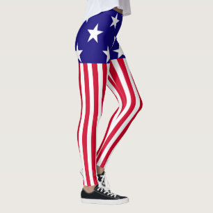 Leggings Estrellas y rayas Decoración de Estados Unidos en