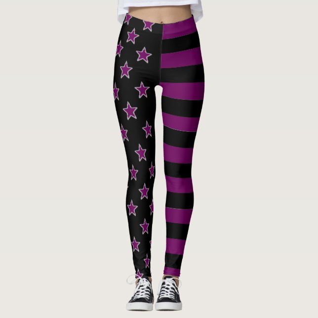 Leggings Estrellas Y Rayas Leggencias (Anverso)