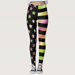 Leggings Estrellas Y Rayas Leggencias
