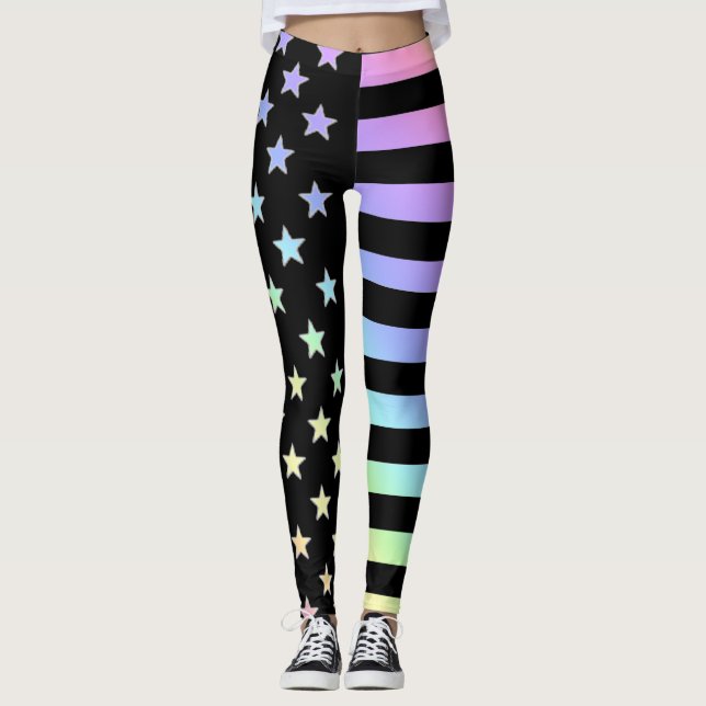 Leggings Estrellas Y Rayas Leggencias (Anverso)