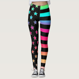 Leggings Estrellas Y Rayas Leggencias
