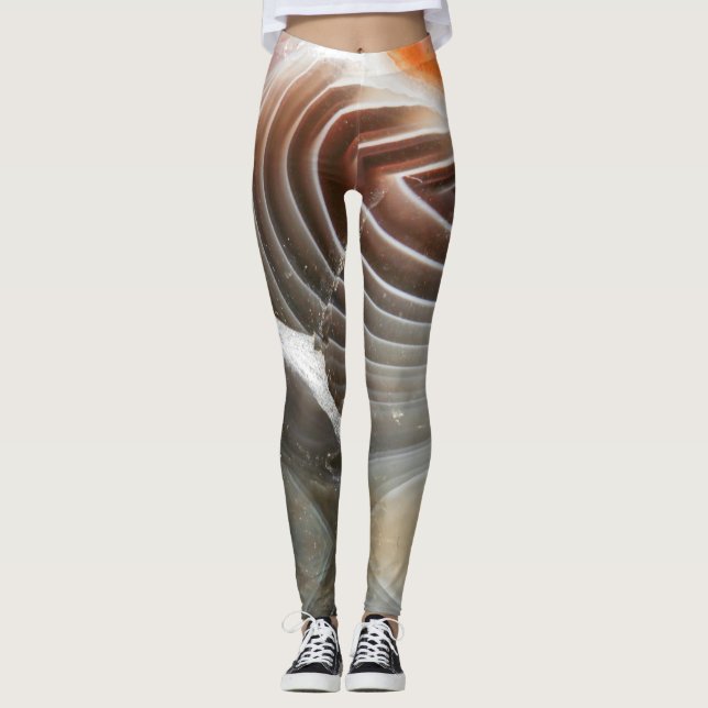 Leggings Estructura de la textura de piedra de piedra de pi (Anverso)