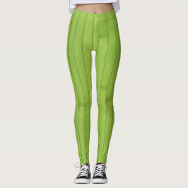 Leggings Estructura geométrica de los tonos verdes