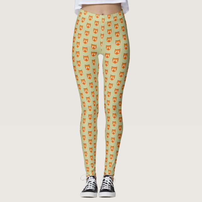 Leggings Estuche para iPhone Funda-Mate de zorro pixelado l (Anverso)