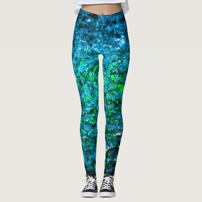Leggings Estudio En Acuarela - Verde (Anverso)
