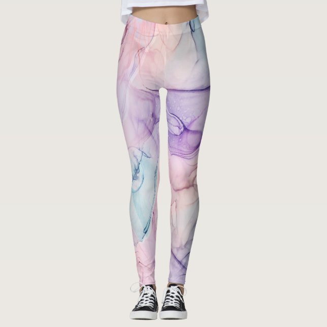 Leggings etérea y tenue acuarela de fantasía glamurosa (Anverso)