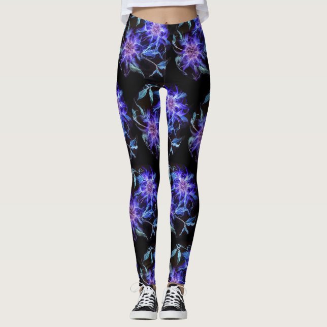 Leggings Ethereal Wisps: Diseño Kirlian (Anverso)
