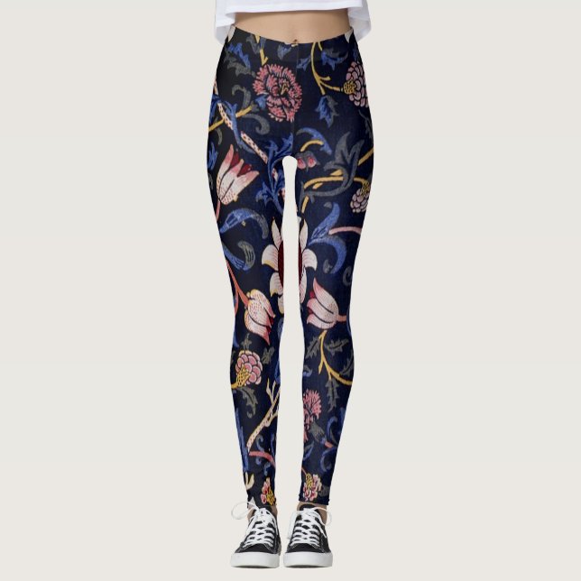 Leggings Evenlode, famoso patrón de William Morris, (Anverso)