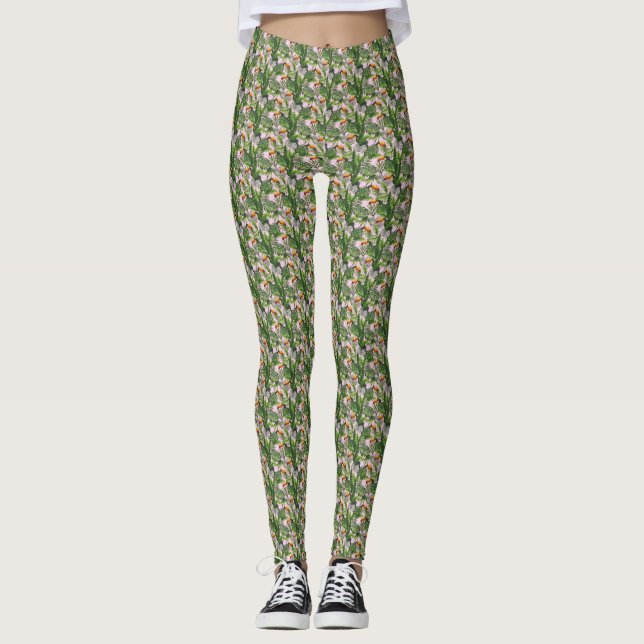 Leggings Exotic Tropical Bird Jungle Foliage (Anverso)