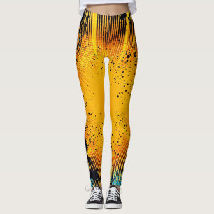 Leggings Explosión de arte pop de estilo cómico (8)