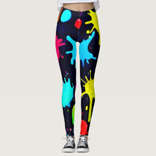 Leggings Explosión de Arte Salpicado