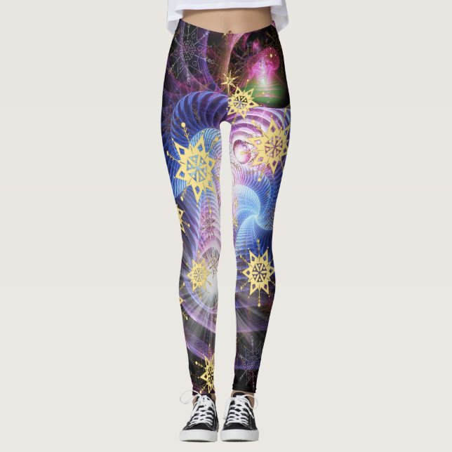 Leggings Explosión de energía fractal (Anverso)